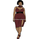 Afro Woman SVG Melanin Nubian Color Cutting Files