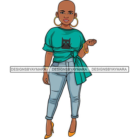Afro Lola Boss Confident Classy Lady SVG Cutting Files For Silhouette Cricut and More