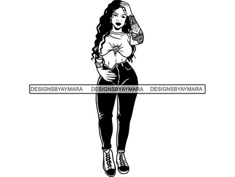 Tattoo Nubian Goddess SVG Files For Cutting