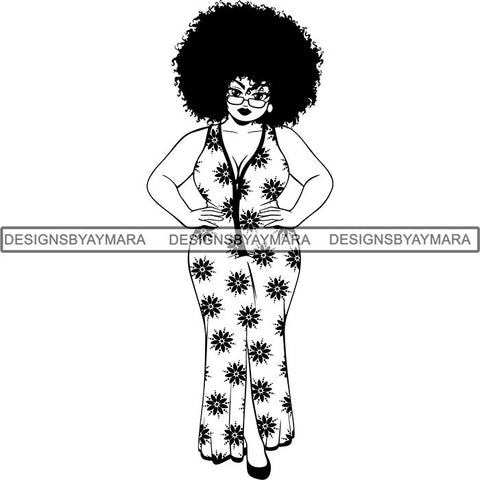 Afro Lola Boss Lady Quotes SVG Cutting Files For Silhouette Cricut and More