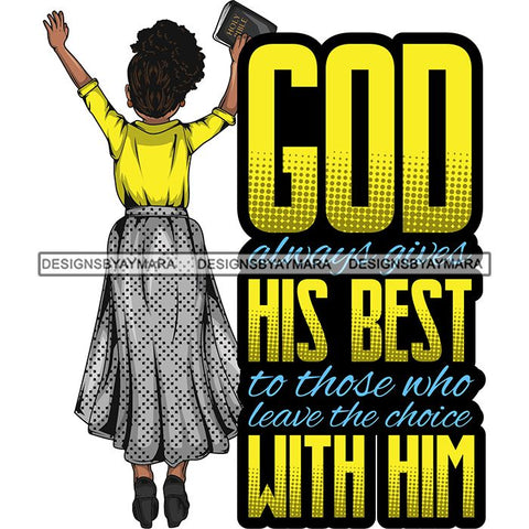 Afro Lola Praying Begging Asking God Lord Faith Strength Quotes .SVG Vector Clipart Cutting Files For Silhouette Cricut and More!
