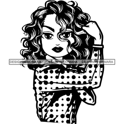 Afro Strong Classy Lola Flexing Believe in Yourself .SVG Cutting Files For Silhouette and Cricut and More!