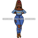Afro Lola Sassy Exotic Curvy Thick Goddess .SVG Cutting Files For Silhouette and Cricut and More!