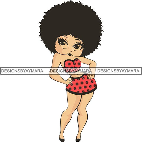 Afro Melanin Popping Dark Latina SVG Cutting Files For Silhouette Cricut and More