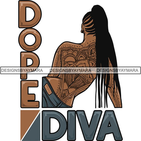 Dope Diva Blessed Life Quotes SVG Cutting Files For Silhouette Cricut and More