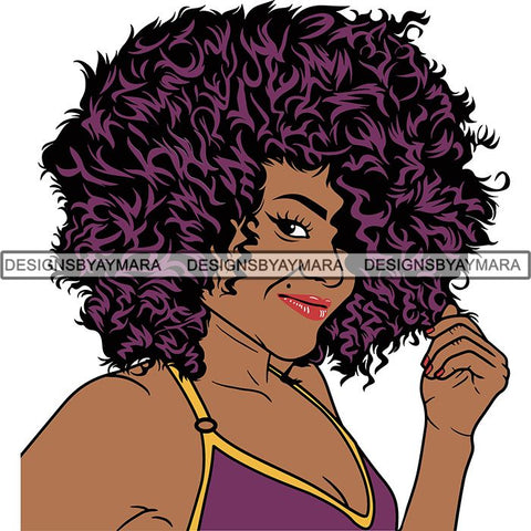 Afro Woman Goddess Diva Melanin Love Sensual .SVG Cut Files For Silhouette and Cricut and More!