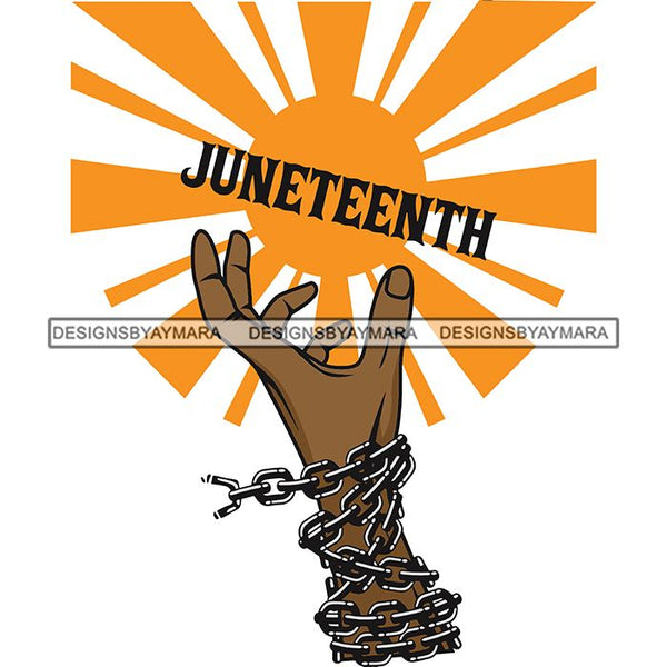 Juneteenth Emancipation Freedom June19 Holiday African American History  SVG PNG JPG Vector Cutting Files