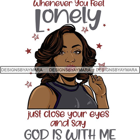 Afro Independent Successful Woman SVG Cutting Files For Silhouette Cricut and More