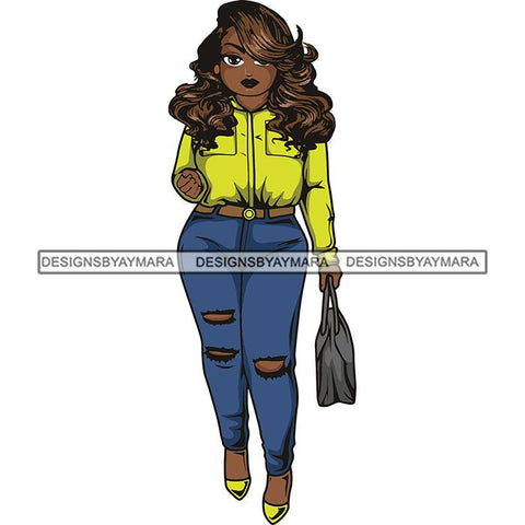 Lola Afro Beautiful Black Proud Woman .SVG Cutting Files For Silhouette and Cricut and More!