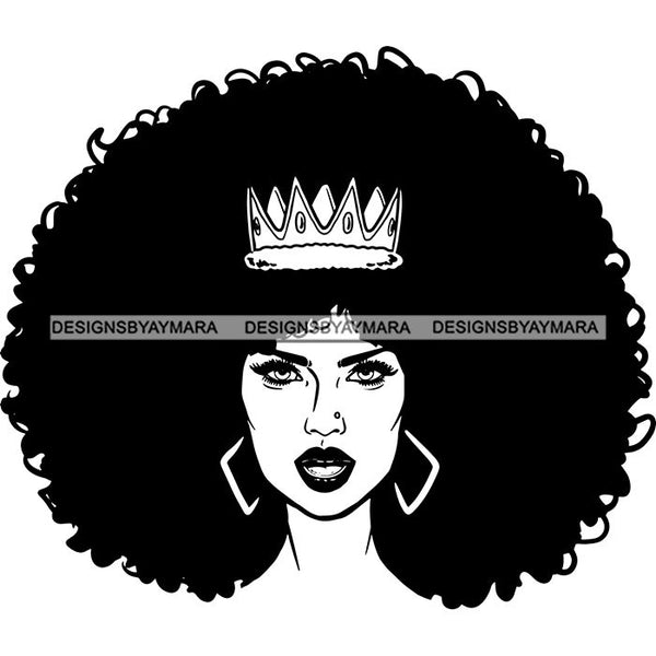 Afro Woman Goddess Hot Seller Design SVG Cutting Files