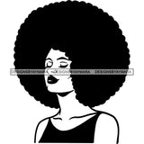 Afro African American Lady Woman Classy Nubian SVG Cutting Files