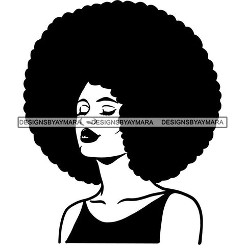 Afro African American Lady Woman Classy Nubian SVG Cutting Files