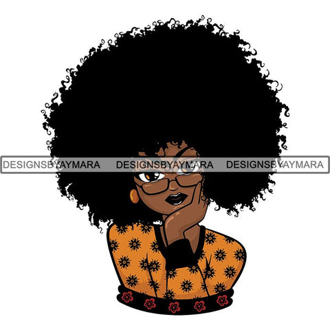 Afro Lola Boss Lady Quotes SVG Cutting Files For Silhouette Cricut and More