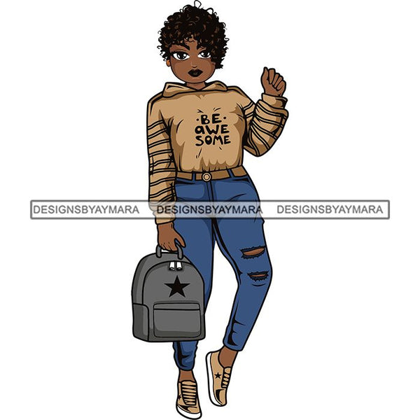 Lola Afro Beautiful Black Proud Woman .SVG Cutting Files For Silhouette and Cricut and More!