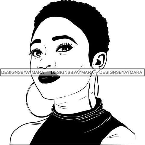 Afro Latina Woman SVG Cutting Files For Silhouette Cricut and More