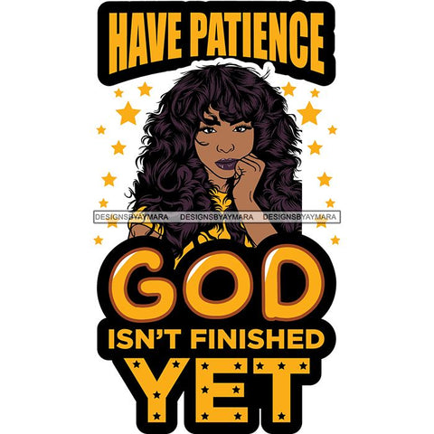 Afro Woman God Lord Life Quotes SVG Cutting Files For Silhouette and Cricut and More!