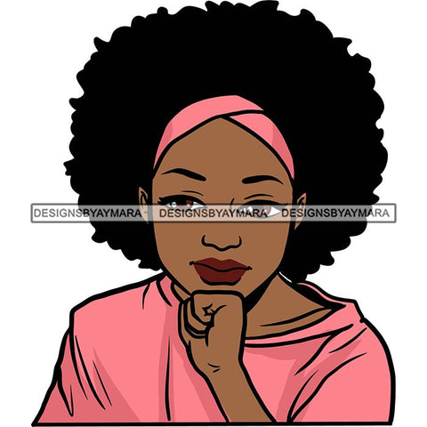 Afro African American Lady Woman Classy Nubian SVG Cutting Files