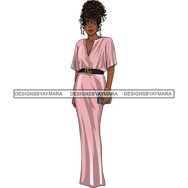 Bundle 6 Classy Afro Woman African American Goddess SVG PNG JPG Cutting Files