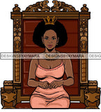 Afro Queen Goddess Melanin Nubian Glamour .PNG Print Files Not For Cutting