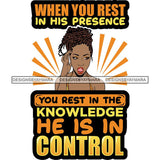 Afro Black Proud Woman Lord God Quotes SVG Cutting Files For Silhouette Cricut and More