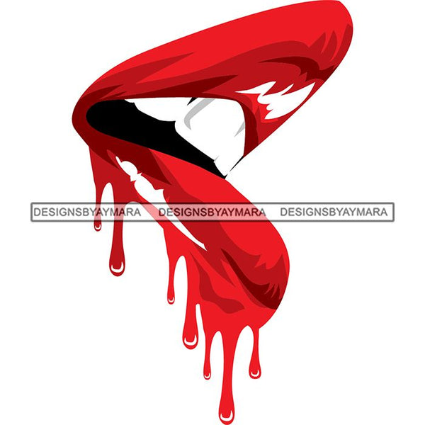 Sensual Glossy Lips SVG Cutting Files