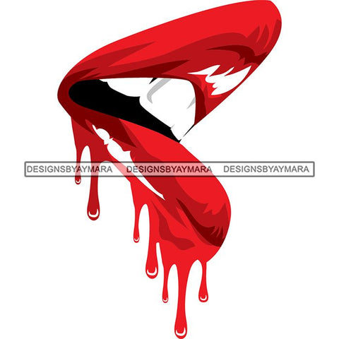 Sensual Glossy Lips SVG Cutting Files