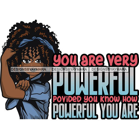 Afro Lola Strong Lady We can Do It Woman Power Flexing Arms Believe in Yourself Quotes .SVG Cutting Files For Silhouette and Cricut and More!