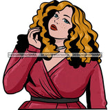 Attractive BBW Nubian Melanin Popping Beautiful African American Big Woman SVG Cutting Files