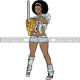 Afro Black Woman Halloween SVG Cutting Files For Silhouette Cricut and More