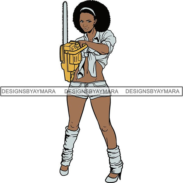 Afro Black Woman Halloween SVG Cutting Files For Silhouette Cricut and More