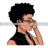 Afro Woman SVG Melanin Cutting Files For Cricut Silhouette and More
