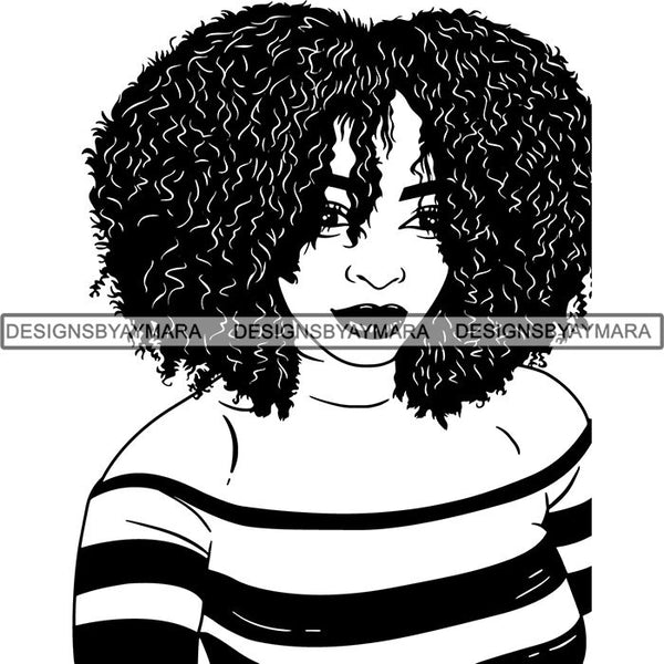 Afro Lady Black Goddess Melanin Dark Latina Morena SVG Files For Cutting and More!