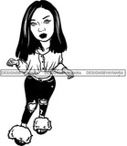 Fashion Girl Afro Woman Melanin Popping Ebony Queen .SVG Cutting Files