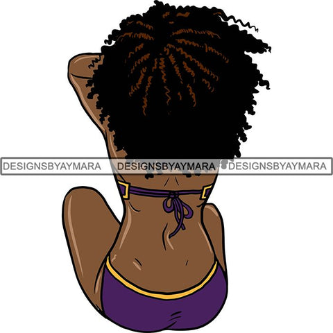 Afro Melanin Popping Nubian Queen SVG Cutting Files For Silhouette Cricut and More