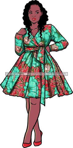 Afro Beautiful Woman Fashion Female Girl Model Dress Goddess Diva Classy Lady .SVG Cut Files For Silhouette Cricut and More!