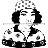 Afro Nubian Melanin Popping Kinky Hair Beautiful African American Woman SVG Cutting Files