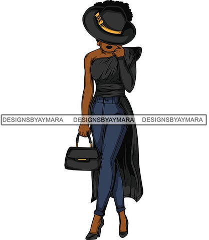 Afro Lola Flow Too Strong Elegance Elegant Woman Glamour Sexy Confident Lady .SVG Clipart Vector Cutting Files