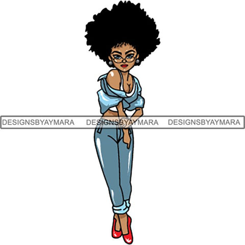 Afro Lola Boss Lady Quotes SVG Cutting Files For Silhouette Cricut and More