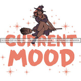 Afro Sexy Witches Halloween SVG Cutting Files For Silhouette Cricut and More
