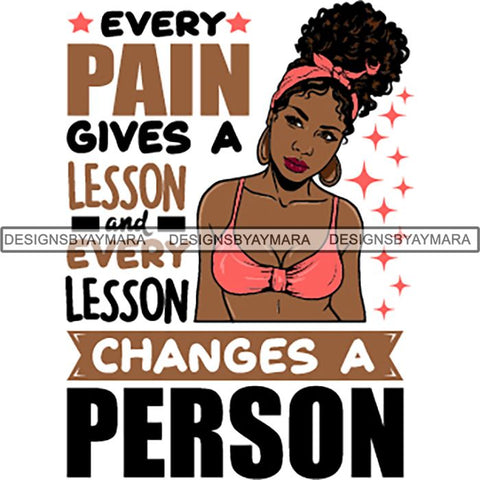 Afro Boss Lady Lord Life Quotes SVG Files For Cutting and More