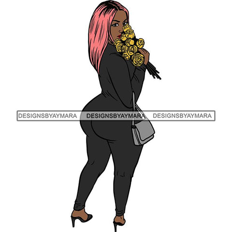 BBW Thick Thigh Woman Sassy Exotic Curvy Big Bone Goddess .SVG Cutting Files For Silhouette and Cricut and More!
