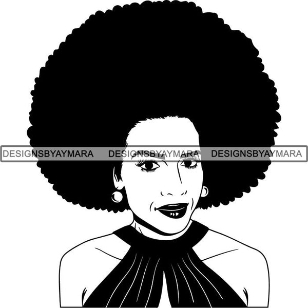 Afro Latina Woman SVG Cutting Files For Silhouette Cricut and More