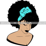 Afro Woman SVG Melanin Nubian Color Cutting Files