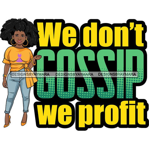 Afro Lola Boss Confident Classy Lady Life Quotes SVG Cutting Files For Silhouette Cricut and More