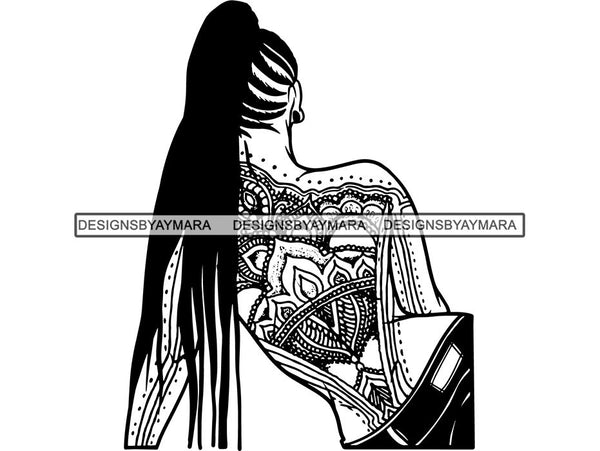 Tattoo Nubian Goddess SVG Files For Cutting