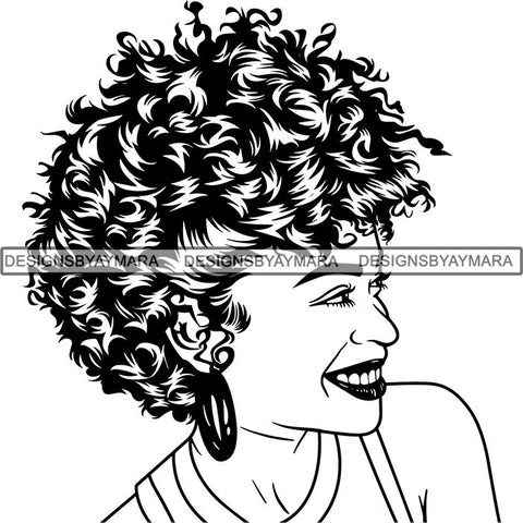Afro Lady Black Goddess Melanin Dark Latina Morena SVG Files For Cutting and More!