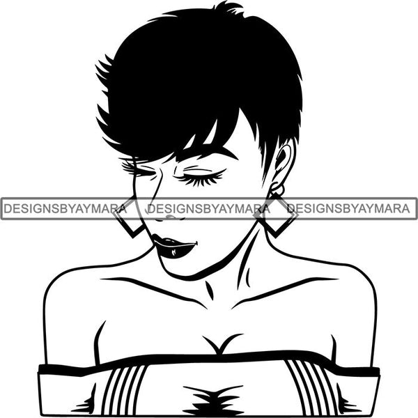 Afro Latina Woman SVG Cutting Files For Silhouette Cricut and More