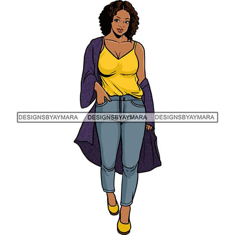 Fashion Diva Glamour Afro Woman Classy Sexy Lady SVG PNG JPG Vector Files For Cutting and More