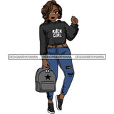 Lola Afro Beautiful Black Proud Woman .SVG Cutting Files For Silhouette and Cricut and More!