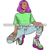 Pretty Woman Summer Fashion Dope Outfits Boss Lady Glamour New Trending .SVG Cut Files